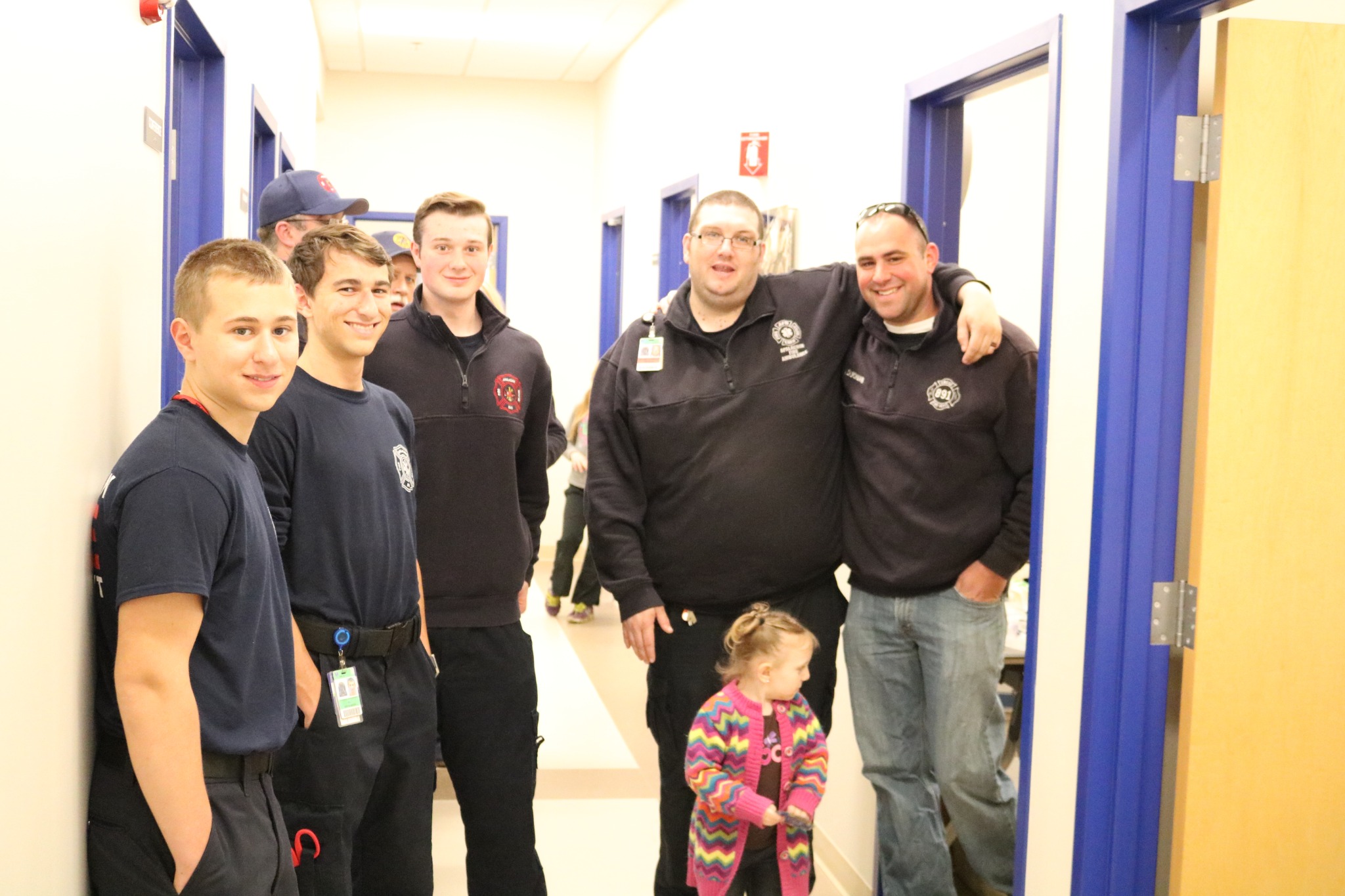 Apalachin Fire Department EMS personnel gathered together at a community event